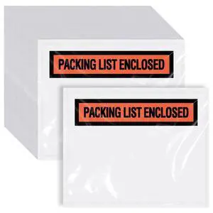 1000 Pcs Packing Slip Envelope Pouches Clear Self Adhesive Shipping Label Sleeves Waterproof Packing List Envelopes Pockets Top Loading Shipping Pouches Enclosed Bags (Orange,7" X 10") 1000 Pcs Packing Slip Envelope Pouches Clear Self Adhesive Shipping Label Sleeves Waterproof Packing List Envelopes Pockets Top Loading Shipping Pouches Enclosed Bags (Orange,7" X 10")