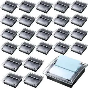 24 Pcs Pop Up Note Dispenser with Black Base Clear Top Acrylic Sticky Notes Holder Fit for 3 x 3 Inches Notes Sticky Note Dispenser for Desk School Office Home Store Memo Gift 24 Pcs Pop Up Note Dispenser with Black Base Clear Top Acrylic Sticky Notes Holder Fit for 3 x 3 Inches Notes Sticky Note Dispenser for Desk School Office Home Store Memo Gift