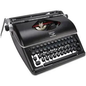 Consumer Information Products Classic Retro Manual Typewriter (Black), Model Number: 79104P | 44 Keys and 88 Characters, Metal Housing, Black and Red Ribbon Selector, Space-Bar Repeater, Model 79104p Consumer Information Products Classic Retro Manual Typewriter (Black), Model Number: 79104P | 44 Keys and 88 Characters, Metal Housing, Black and Red Ribbon Selector, Space-Bar Repeater, Model 79104p
