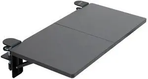 Clamp-on 24 x 12 inch (14 Including Clamps) Desk Extender, Wrist Support, Foldable Keyboard Tray, Table Mount for Sit Stand Desks, Black, DESK-EXT24. | Foldable, Wrist Support Arm Rest, Office Keyboar Clamp-on 24 x 12 inch (14 Including Clamps) Desk Extender, Wrist Support, Foldable Keyboard Tray, Table Mount for Sit Stand Desks, Black, DESK-EXT24. | Foldable, Wrist Support Arm Rest, Office Keyboar