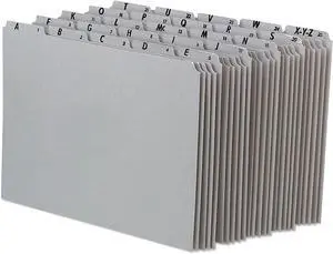 A-Z Top Tab Recycled Gray Pressboard 1/5-Tab File Guides, Letter, 25/Set (PN925) (Pack of 6) A-Z Top Tab Recycled Gray Pressboard 1/5-Tab File Guides, Letter, 25/Set (PN925) (Pack of 6)