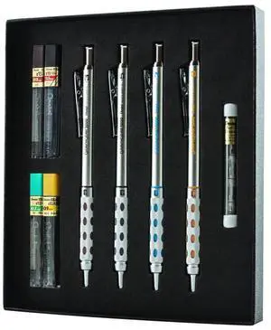 Arts GraphGear 1000 Mechanical Pencil Premium Gift Set with Refill Leads & Erasers (PG1000BXSET) Arts GraphGear 1000 Mechanical Pencil Premium Gift Set with Refill Leads & Erasers (PG1000BXSET)