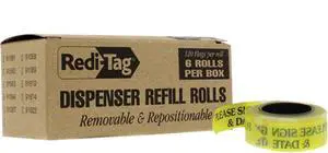 91032 Arrow Message Page Flag Refills, "Please Sign & Date", Yellow, 120 per Roll (Box of 6 Rolls) (Pack of 8) 91032 Arrow Message Page Flag Refills, "Please Sign & Date", Yellow, 120 per Roll (Box of 6 Rolls) (Pack of 8)