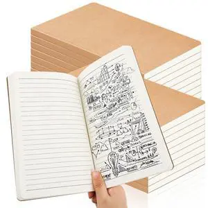 15 Pack Back to School A5 Paper Notebook Refills 5.5 x 8.2'', Refillable Notebook Inserts Kraft Travelers Journals for Office School Writing Supplies, 100 Sheets/200 Pages (Ruled) 15 Pack Back to School A5 Paper Notebook Refills 5.5 x 8.2'', Refillable Notebook Inserts Kraft Travelers Journals for Office School Writing Supplies, 100 Sheets/200 Pages (Ruled)