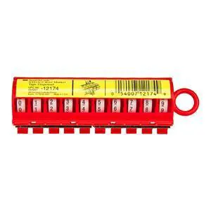 ScotchCode Wire Marker Tape Dispenser with Tape STD-0-9 | 1 each of 0-9 Numbered Rolls, For Marking Wire and Cables, Electrical ScotchCode Wire Marker Tape Dispenser with Tape STD-0-9 | 1 each of 0-9 Numbered Rolls, For Marking Wire and Cables, Electrical