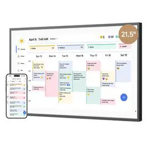 21.5" Digital Calendar Chore Chart 1080P Full HD Interactive Touchscreen, Smart Family Planner, Hearth Display Digital Calendar Wall & Desk Mountable for Seamless Scheduling Black 21.5" Digital Calendar Chore Chart 1080P Full HD Interactive Touchscreen, Smart Family Planner, Hearth Display Digital Calendar Wall & Desk Mountable for Seamless Scheduling Black