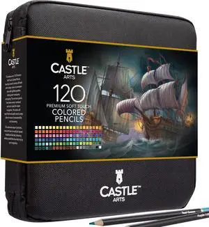 120 Coloring Pencils Zipper-Case Set | Premium Quality Soft Core Colored Leads for Adult Artists, Professionals and Colourists | In Neat, Strong Carry-Anywhere Zipper Pouch 120 Coloring Pencils Zipper-Case Set | Premium Quality Soft Core Colored Leads for Adult Artists, Professionals and Colourists | In Neat, Strong Carry-Anywhere Zipper Pouch