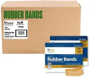 Upgrade Office Supply Rubber Bands, Size 64, 3200 Count, 40 Pack Case Upgrade Office Supply Rubber Bands, Size 64, 3200 Count, 40 Pack Case