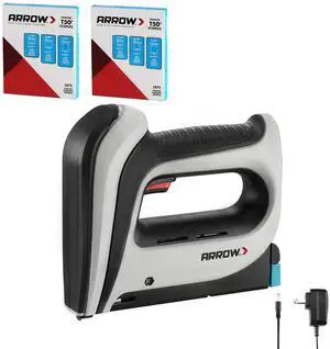 Arrow Cordless Staple Gun Kit with 3750 Pieces T50 Staples, T50DCD | Electric Rechargeable Stapler with T50 1/4", 3/8", 1/2" Staples, for Upholstery Professional and DIY Projects Arrow Cordless Staple Gun Kit with 3750 Pieces T50 Staples, T50DCD | Electric Rechargeable Stapler with T50 1/4", 3/8", 1/2" Staples, for Upholstery Professional and DIY Projects