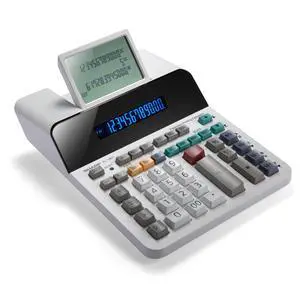 Paperless Printing Desk Calculator w/Check and Correct, Large 12-Digit LCD Primary Display, Printing Calculator/Adding Machine with Scrolling LCD Display Replacing Paper (EL-1901) Paperless Printing Desk Calculator w/Check and Correct, Large 12-Digit LCD Primary Display, Printing Calculator/Adding Machine with Scrolling LCD Display Replacing Paper (EL-1901)