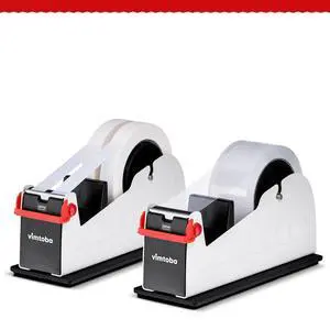 Desktop Tape Dispenser, Heavy Duty 2-Inch Dual Roll with Non-Slip Base, 2-Pack Desktop Tape Dispenser, Heavy Duty 2-Inch Dual Roll with Non-Slip Base, 2-Pack