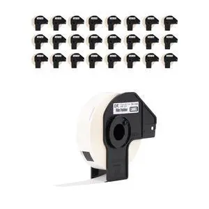 Genuine DK-120324PK Die-Cut File Folder Labels, 0.66" x 3.4", Long Lasting Reliability, 300 Labels Per Roll, 24 Rolls per Box, White (DK120324PK), for use with select QL Label Printers Genuine DK-120324PK Die-Cut File Folder Labels, 0.66" x 3.4", Long Lasting Reliability, 300 Labels Per Roll, 24 Rolls per Box, White (DK120324PK), for use with select QL Label Printers