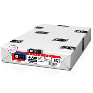Superior Carbon-Less NCR, Pre Collated Paper, 500 Sheets Per Pack (8-1/2" x 11" 4 Part Straight, #5925) Superior Carbon-Less NCR, Pre Collated Paper, 500 Sheets Per Pack (8-1/2" x 11" 4 Part Straight, #5925)