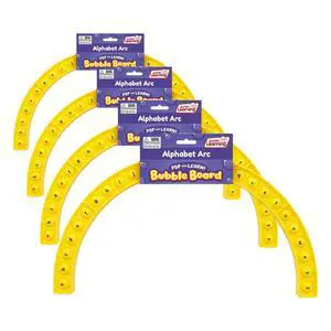 Alphabet Arc Bubble Board, Double-Sided, Ages 4-7, Letter Recognition, K-2 (Pack of 4) Alphabet Arc Bubble Board, Double-Sided, Ages 4-7, Letter Recognition, K-2 (Pack of 4)