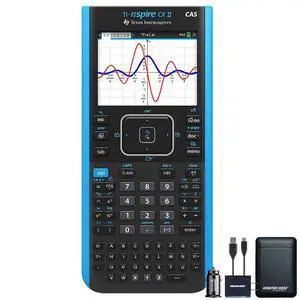 Texas Instruments TI-Nspire CX II CAS Graphing Calculator | Color Screen, 8 Built-in Apps, Python Programming, Included Software, for Math, Science and Finance | Signature Series Power Bundle Texas Instruments TI-Nspire CX II CAS Graphing Calculator | Color Screen, 8 Built-in Apps, Python Programming, Included Software, for Math, Science and Finance | Signature Series Power Bundle