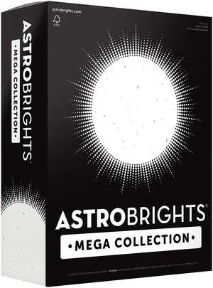 Mega Collection, Colored Cardstock, Bright Confetti White, 320 Sheets, 65 lb/176 GSM, 8.5" x 11" (91683) Mega Collection, Colored Cardstock, Bright Confetti White, 320 Sheets, 65 lb/176 GSM, 8.5" x 11" (91683)