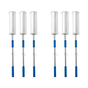 6-Pack Heavy Duty Stretch Film Dispenser Pole Holder - 48 Inch Extra Long Handle for Pallet Wrapping - Fits 12" to 24" Rolls with 2" to 3" Core - Industrial Grade Stretch Wrap 6-Pack Heavy Duty Stretch Film Dispenser Pole Holder - 48 Inch Extra Long Handle for Pallet Wrapping - Fits 12" to 24" Rolls with 2" to 3" Core - Industrial Grade Stretch Wrap