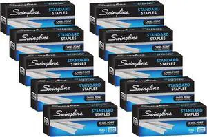 Staples, Standard Staples for Desktop Staplers, 1/4" Length, 210/Strip, 5000/Box (35111), (Pack of 50) Staples, Standard Staples for Desktop Staplers, 1/4" Length, 210/Strip, 5000/Box (35111), (Pack of 50)