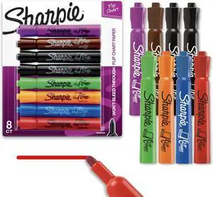 Flip Chart Markers, Bullet Tip, Assorted Colors, Low-Odor, Squeak-Fee, Office Presentation, Back to School, Teacher Supplies 8 Count (Pack of 12) Flip Chart Markers, Bullet Tip, Assorted Colors, Low-Odor, Squeak-Fee, Office Presentation, Back to School, Teacher Supplies 8 Count (Pack of 12)
