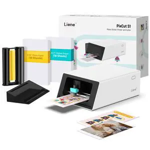 PixCut S1 Color Sticker Printer & Cutting Machine - All-in-One Sticker Maker for DIY Crafts, Custom Labels & Gifts. Thermal Dye-Sublimation Photo Printer, 300 DPI, Precise AI Auto-Cutting PixCut S1 Color Sticker Printer & Cutting Machine - All-in-One Sticker Maker for DIY Crafts, Custom Labels & Gifts. Thermal Dye-Sublimation Photo Printer, 300 DPI, Precise AI Auto-Cutting