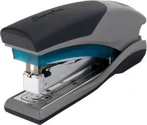 Stapler, 25 Sheet Capacity, Optima 25, Jam Free, Reduced Effort, Soft Grip, Blue and Gray (66404) (Pack of 6) Stapler, 25 Sheet Capacity, Optima 25, Jam Free, Reduced Effort, Soft Grip, Blue and Gray (66404) (Pack of 6)