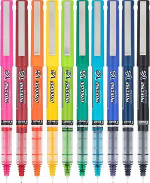 Precise V5 Capped Liquid Ink Rollerball Pens, Extra Fine Point Ink Pens 0.5 mm, Colored, Assorted Colors, Deal for School, Journaling, & Office Writing (Pack of 120) Precise V5 Capped Liquid Ink Rollerball Pens, Extra Fine Point Ink Pens 0.5 mm, Colored, Assorted Colors, Deal for School, Journaling, & Office Writing (Pack of 120)