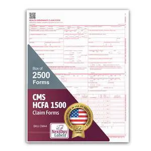 CMS 1500 / HCFA 1500 Insurance Claim Forms - Laser/Ink-Jet Compatible (New Version 02/12) Letter Size 8-12" x 11", 2,500 Sheets Per Case CMS 1500 / HCFA 1500 Insurance Claim Forms - Laser/Ink-Jet Compatible (New Version 02/12) Letter Size 8-12" x 11", 2,500 Sheets Per Case