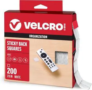 Mounting Squares | Square Dots with Adhesive, 7/8" White | Sticky Back Hook and Loop for Teacher Supplies, Office Organization (30705) (Pack of 2400) Mounting Squares | Square Dots with Adhesive, 7/8" White | Sticky Back Hook and Loop for Teacher Supplies, Office Organization (30705) (Pack of 2400)