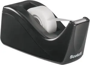 Desktop Tape Dispenser,Black Two-Tone,1 Dispenser/Pack (C60-BK),(Pack of 12) Desktop Tape Dispenser,Black Two-Tone,1 Dispenser/Pack (C60-BK),(Pack of 12)