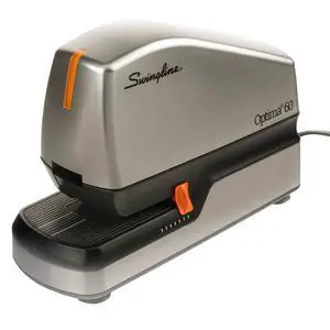 Electric Stapler, 60 Sheet Capacity, Optima 60, Jam Free, Auto or Manual, Black and Silver (48210) Electric Stapler, 60 Sheet Capacity, Optima 60, Jam Free, Auto or Manual, Black and Silver (48210)