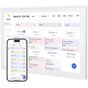 Digital Calendar, 10.1inch Smart WiFi Electronic Calendar&Chore Chart, IPS Touch Screen HD Display for Family Schedules, Share Moments Instantly from Anywhere Digital Calendar, 10.1inch Smart WiFi Electronic Calendar&Chore Chart, IPS Touch Screen HD Display for Family Schedules, Share Moments Instantly from Anywhere