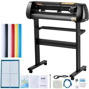 Vinyl Cutter Machine, Upgraded 28 Inch Paper Feed Cutting Plotter Bundle, Adjustable Force & Speed Vinyl Printer with Powerful Stepper Motors, Signmaster Software Compatible with Windows System Vinyl Cutter Machine, Upgraded 28 Inch Paper Feed Cutting Plotter Bundle, Adjustable Force & Speed Vinyl Printer with Powerful Stepper Motors, Signmaster Software Compatible with Windows System