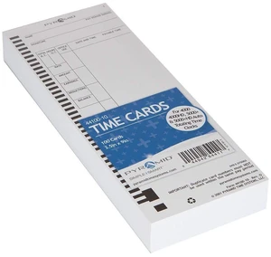44100-10MB 1,000 Count Genuine Time Cards | Authentic Time Cards for 4000, 4000Pro, 4000ProK and 5000 Series Time Clocks From Pyramid 44100-10MB 1,000 Count Genuine Time Cards | Authentic Time Cards for 4000, 4000Pro, 4000ProK and 5000 Series Time Clocks From Pyramid