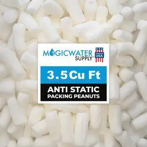 MagicWater Packing Peanuts for Shipping - 3.5 Cu Ft - Bio Tube Recycled Compostable & Biodegradable Void Filler - Cushion for Shipping Packaging - Dust-Free & Abrasion Resistant - Non Styrofoam MagicWater Packing Peanuts for Shipping - 3.5 Cu Ft - Bio Tube Recycled Compostable & Biodegradable Void Filler - Cushion for Shipping Packaging - Dust-Free & Abrasion Resistant - Non Styrofoam