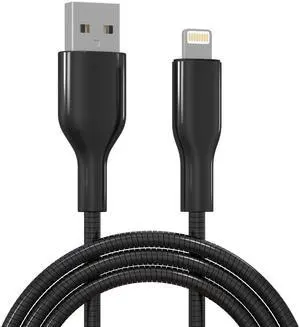 6FT Chew Proof iPhone Charger Cord - MFi Certified Metal Braided Lightning Cable, Metal Cat & Dog Proof iPhone Charging Cord with 3A Fast Charging for iPhone 14 13 12 11 X XS XR 8 7 6 5 6FT Chew Proof iPhone Charger Cord - MFi Certified Metal Braided Lightning Cable, Metal Cat & Dog Proof iPhone Charging Cord with 3A Fast Charging for iPhone 14 13 12 11 X XS XR 8 7 6 5