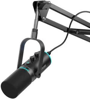 XLR/USB Podcast Microphone, Gaming Mic with Mute Button, Reverb Effects, Noise Cancellation, Boom Arm Stand, Headphones Jack, Dynamic Microphone for Streaming/Recording/Gaming/Vocal-Black XLR/USB Podcast Microphone, Gaming Mic with Mute Button, Reverb Effects, Noise Cancellation, Boom Arm Stand, Headphones Jack, Dynamic Microphone for Streaming/Recording/Gaming/Vocal-Black