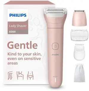 Lady Shaver Series 6000 - Cordless, Wet & Dry Electric Shaver, 3-Blade Shaving System, for Legs, Body & Bikini, 80 Mins. Runtime, Model BRL137/00 Lady Shaver Series 6000 - Cordless, Wet & Dry Electric Shaver, 3-Blade Shaving System, for Legs, Body & Bikini, 80 Mins. Runtime, Model BRL137/00