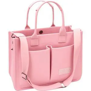 Canvas Tote Bag for Women With Compartments and Pockets,Pink Women's Bags Crossbody Bags Work Laptop Tote Bag Large Satchels Handbag Tote Purse Everyday Shoulder Bag for Travel Nurse Teacher Gift Canvas Tote Bag for Women With Compartments and Pockets,Pink Women's Bags Crossbody Bags Work Laptop Tote Bag Large Satchels Handbag Tote Purse Everyday Shoulder Bag for Travel Nurse Teacher Gift