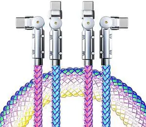 up USB-C Cable 2 Pack 5ft USB C to USB C Cable Multicolored RGB Colorful Gradual Type C to C Cord LED Cable Type C Charger Cord for iPhone 17 16 15 Samsung Galaxy S25 S24 S23 S22,Laptops up USB-C Cable 2 Pack 5ft USB C to USB C Cable Multicolored RGB Colorful Gradual Type C to C Cord LED Cable Type C Charger Cord for iPhone 17 16 15 Samsung Galaxy S25 S24 S23 S22,Laptops