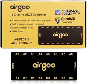Magnetic 16-Port ARGB Controller 5V 3-Pin Support SignalRGB OpenRGB Magnetic 16-Port ARGB Controller 5V 3-Pin Support SignalRGB OpenRGB