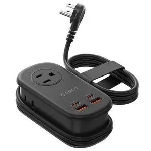 Travel Power Strip, 65W GaN Charging Station with 3 Outlets & 4 USB Ports (2 USB C), 4FT Flat Plug Extension Cord with Wraparound Design, Compact USB C Charger for Cruise Home Office Dorm Laptop Travel Power Strip, 65W GaN Charging Station with 3 Outlets & 4 USB Ports (2 USB C), 4FT Flat Plug Extension Cord with Wraparound Design, Compact USB C Charger for Cruise Home Office Dorm Laptop