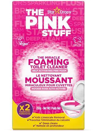 - The Pink Stuff - The Miracle Power Foaming Toilet Cleaner - 2 Treatments - Self Activating Pink Foam Pack of 1 (7 Ounce) - The Pink Stuff - The Miracle Power Foaming Toilet Cleaner - 2 Treatments - Self Activating Pink Foam Pack of 1 (7 Ounce)