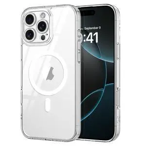 Compatible with iPhone 16 Pro Case 6.3-Inch, Magnetic Compatible with Magsafe Upgraded Full Camera Protection Non-Yellowing Slim Rugged Shockproof Protective Phone Cover (Clear) Compatible with iPhone 16 Pro Case 6.3-Inch, Magnetic Compatible with Magsafe Upgraded Full Camera Protection Non-Yellowing Slim Rugged Shockproof Protective Phone Cover (Clear)