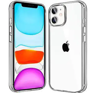 Compatiable with iPhone 11 Case Clear, Transparent Shockproof Phone Case, Slim Anti-Scratch Hard PC Back Protective Cover Bumper, Clear Compatiable with iPhone 11 Case Clear, Transparent Shockproof Phone Case, Slim Anti-Scratch Hard PC Back Protective Cover Bumper, Clear