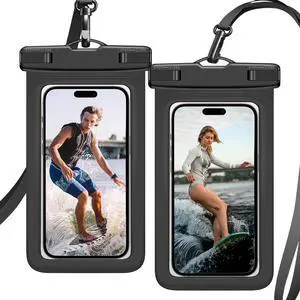 Waterproof Phone Pouch -2 Pack IPX8 Universal Waterproof Case Dry Bag Phone Protector for iPhone 17/16/15/14 Pro Max Plus XS XR X8 Galaxy S25 S24 Pixel Up to 8.4" Waterproof Phone Pouch -2 Pack IPX8 Universal Waterproof Case Dry Bag Phone Protector for iPhone 17/16/15/14 Pro Max Plus XS XR X8 Galaxy S25 S24 Pixel Up to 8.4"