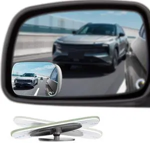 Blind Spot Mirrors 2 Pack, Frameless Side Mirror Blindspot Convex HD Glass Car Accessories, Side View Mirror Blindspot with Wide Angle Adjustable Stick for Car SUV and Trucks Blind Spot Mirrors 2 Pack, Frameless Side Mirror Blindspot Convex HD Glass Car Accessories, Side View Mirror Blindspot with Wide Angle Adjustable Stick for Car SUV and Trucks