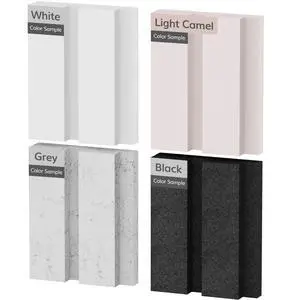 Bilayer Acoustic Panels Color Samples Pack, 4-Pack, 3.86''x3.15''x0.72'' Adhesive Wall Panel, Soundproof Tiles for Echo Absorption, Acoustical Barrier of Polyester Fiber, 4 Colors Bilayer Acoustic Panels Color Samples Pack, 4-Pack, 3.86''x3.15''x0.72'' Adhesive Wall Panel, Soundproof Tiles for Echo Absorption, Acoustical Barrier of Polyester Fiber, 4 Colors