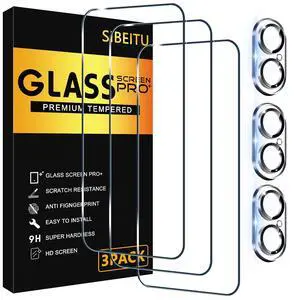 3 Pack Screen Protector for iPhone 16 with 3 Pack Camera Lens Tempered Glass Protector, 6.1 Inch HD Clear Tempered Glass Film 9H Hardness Full Coverage, Scratch Resistent, No Air Bubbles 3 Pack Screen Protector for iPhone 16 with 3 Pack Camera Lens Tempered Glass Protector, 6.1 Inch HD Clear Tempered Glass Film 9H Hardness Full Coverage, Scratch Resistent, No Air Bubbles