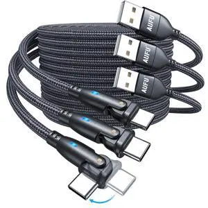 USB C Cable 6ft(3Pack-6.6ft/6.6ft/6.6ft), 180° Rotation USB to USB C Cable/3A USB-C Fast Charger Cable/USB A to USB-C Cable/Type C Charging Cable/USB Charging Cord for Type C Device USB C Cable 6ft(3Pack-6.6ft/6.6ft/6.6ft), 180° Rotation USB to USB C Cable/3A USB-C Fast Charger Cable/USB A to USB-C Cable/Type C Charging Cable/USB Charging Cord for Type C Device