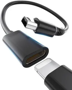 3DS/2DS/DSi Charging Adapter Compatible with Lightning Cable 10cm Short Cable Power Only 3DS/2DS/DSi Charging Adapter Compatible with Lightning Cable 10cm Short Cable Power Only